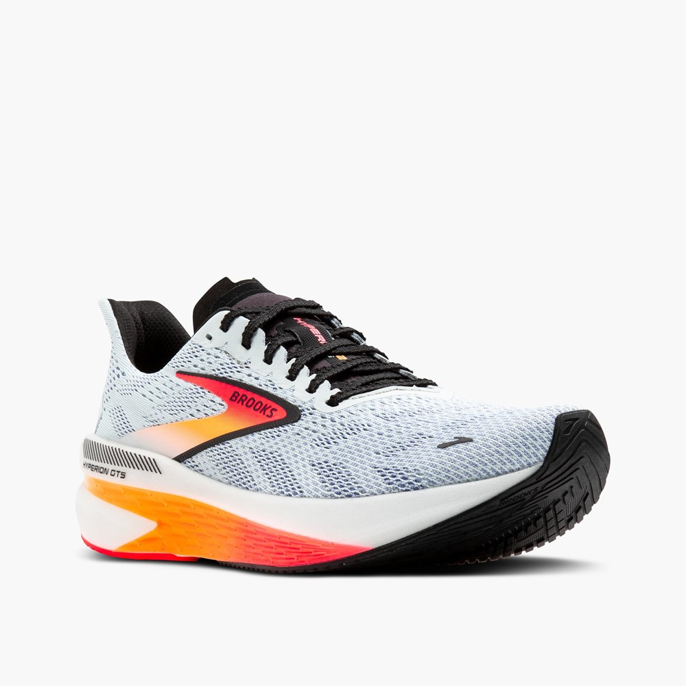 Chaussures Running Route Brooks Hyperion GTS 2 Corail Noir Femme | RQF-4237853